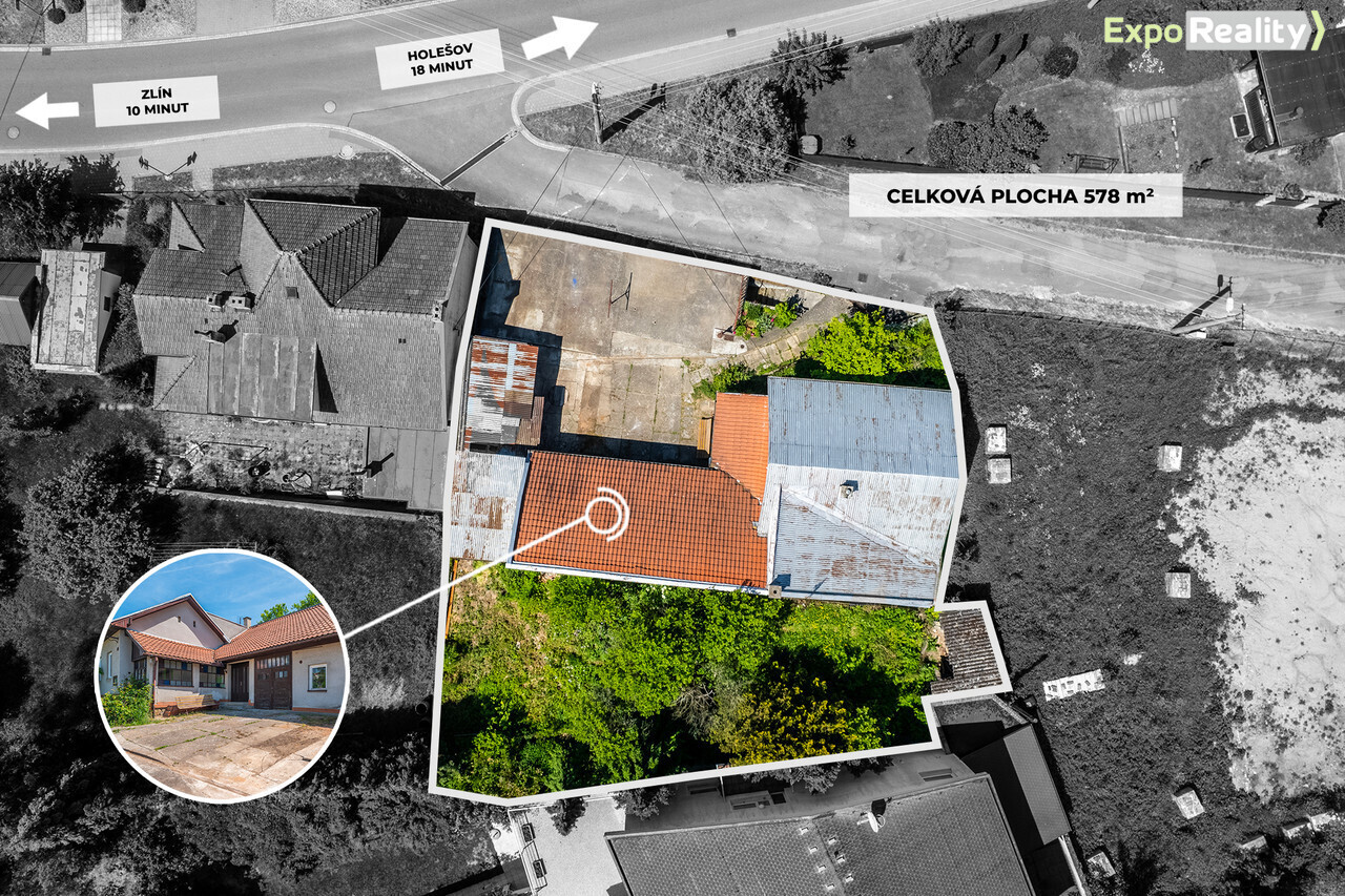 Prodej 5/8 podílů RD v Kostelci